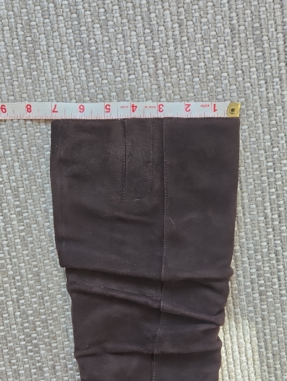 Nine West Chocolate Brown Shiryl Suede Boots Size 6.5 - Picture 8 of 8